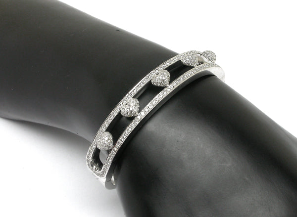 Estate 2.00ct Diamond  Gold Bangle