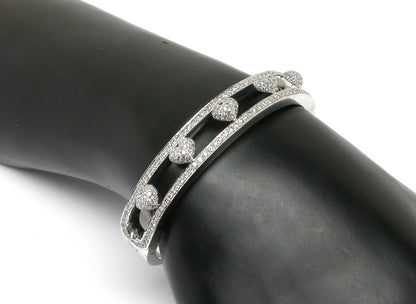 Estate 2.00ct Diamond  Gold Bangle