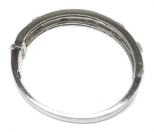 Estate 2.00ct Diamond  Gold Bangle