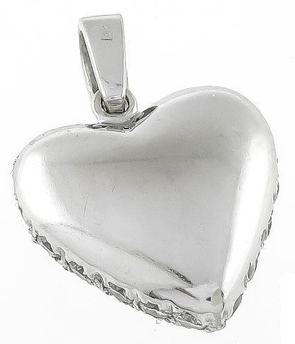 Estate 2.00ct Diamond Heart Pendant