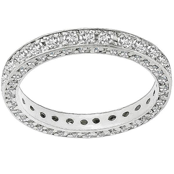 Estate 2.40ct Round Brilliant Cut Diamond Eternity Platinum Wedding Band