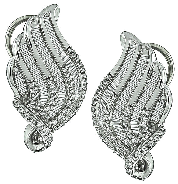 Estate 2.62ct Diamond Earrings