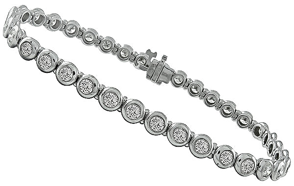Estate 3.05ct Diamond Bracelet