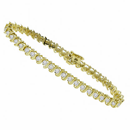 Estate 3.10ct Diamond  Tennis Bracelet