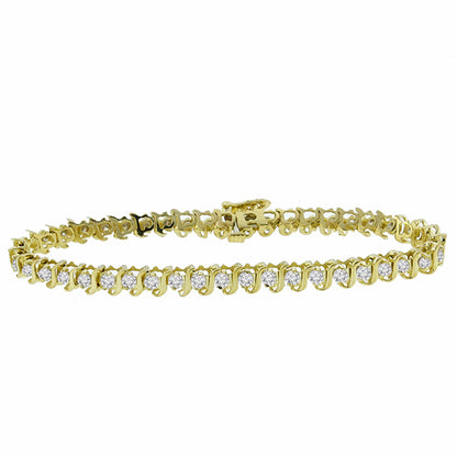Estate 3.10ct Diamond  Tennis Bracelet