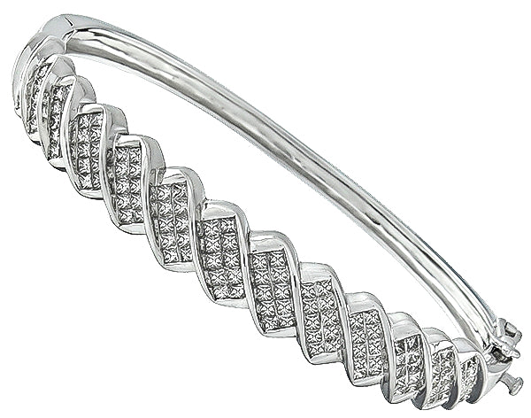 Estate 3.50ct Diamond Bangle