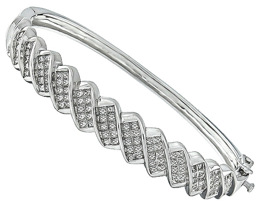Estate 3.50ct Diamond Bangle