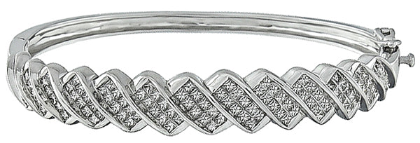 Estate 3.50ct Diamond Bangle