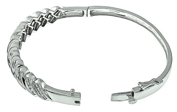 Estate 3.50ct Diamond Bangle