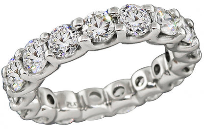 Estate 4.36ct Diamond Eternity Wedding Band