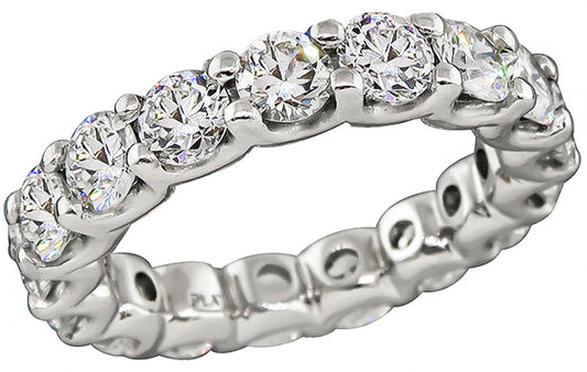 Estate 4.36ct Diamond Eternity Wedding Band