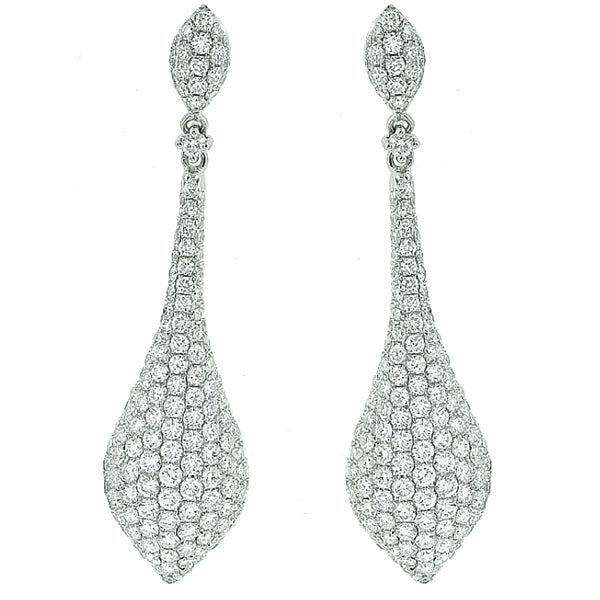 Estate 4.50ct Diamond Chandelier Earrings