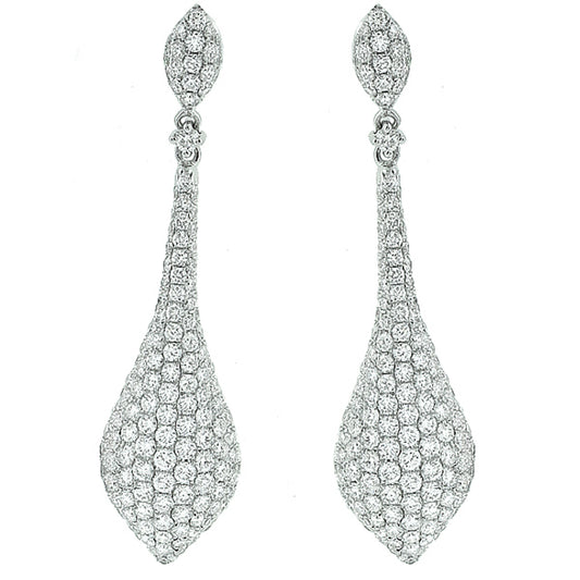 Estate 4.50ct Diamond Chandelier Earrings