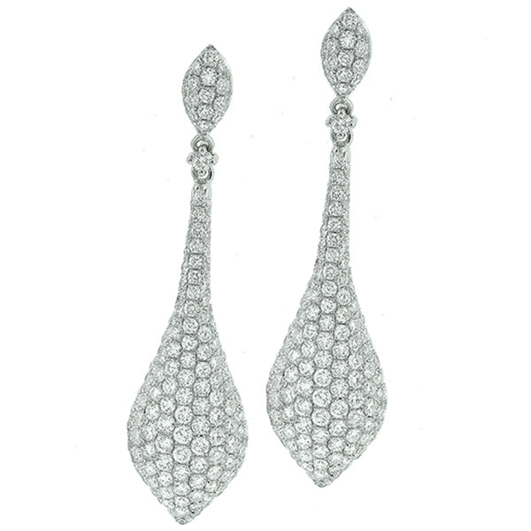 Estate 4.50ct Diamond Chandelier Earrings