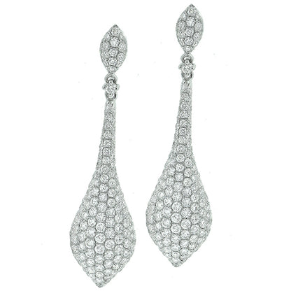 Estate 4.50ct Diamond Chandelier Earrings