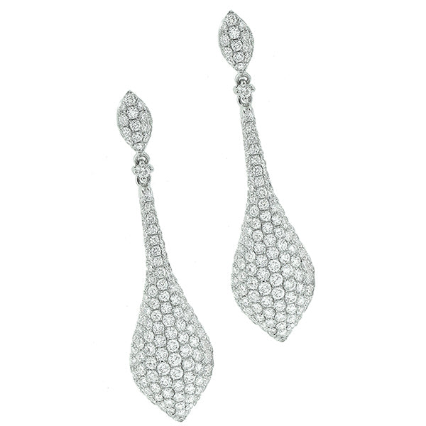 Estate 4.50ct Diamond Chandelier Earrings