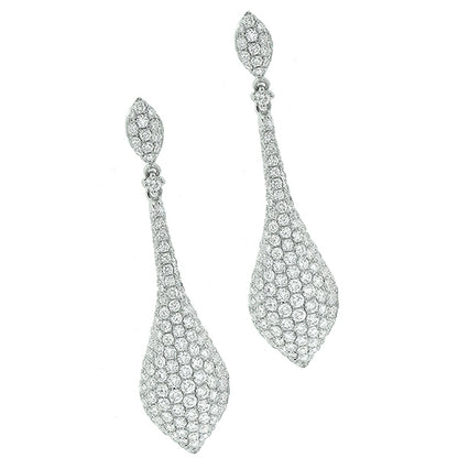 Estate 4.50ct Diamond Chandelier Earrings