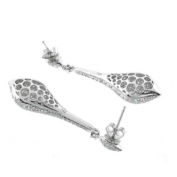 Estate 4.50ct Diamond Chandelier Earrings