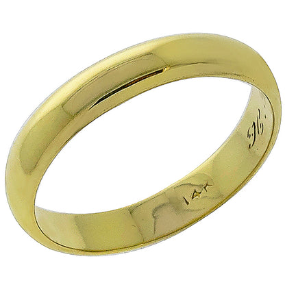 Estate 4.5mm 14k Yellow Gold Wedding Band