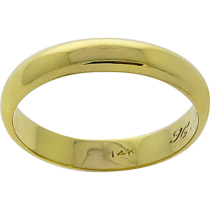 Estate 4.5mm 14k Yellow Gold Wedding Band