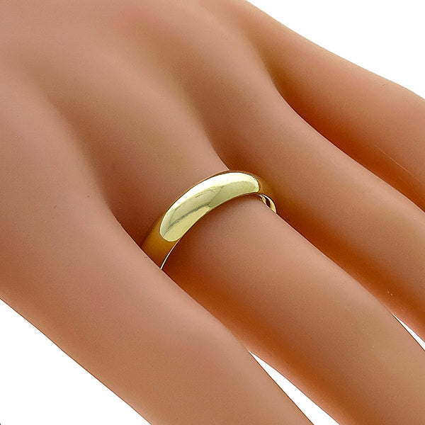 Estate 4mm 14k Yellow Gold Wedding Band