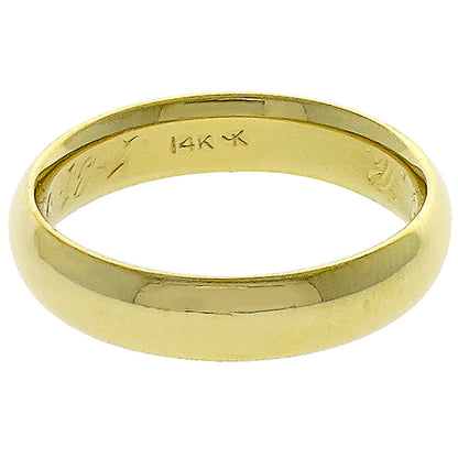 Estate 4mm 14k Yellow Gold Wedding Band