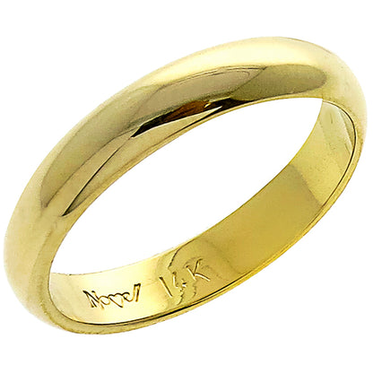 Estate 4mm 14k Yellow Gold Wedding Band