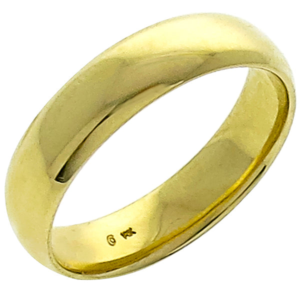 Estate 6mm 14k Yellow Gold Wedding Band