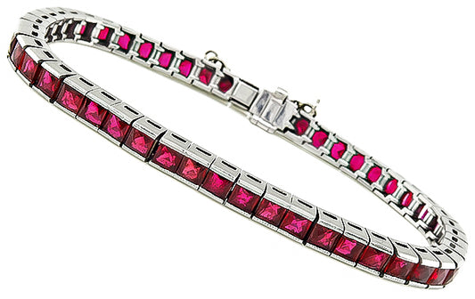 Estate 7.00ct Ruby Bracelet