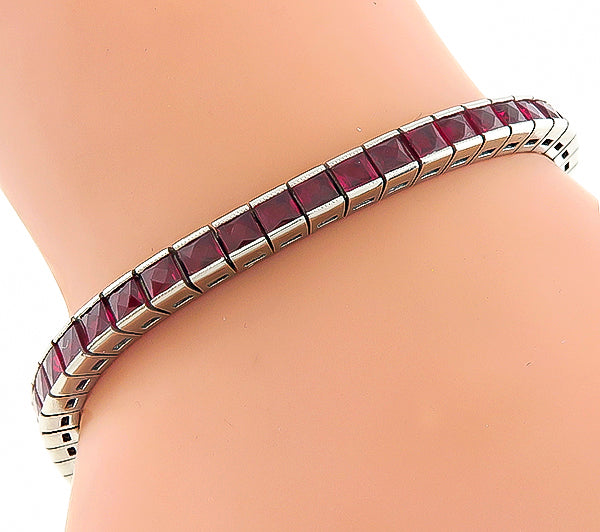 Estate 7.00ct Ruby Bracelet
