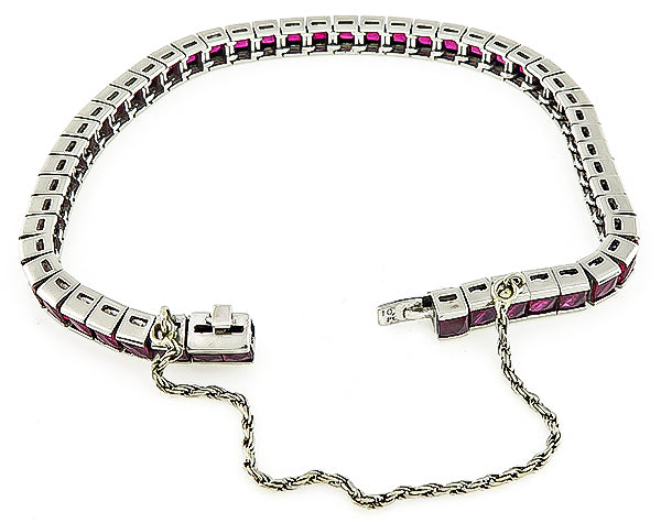 Estate 7.00ct Ruby Bracelet