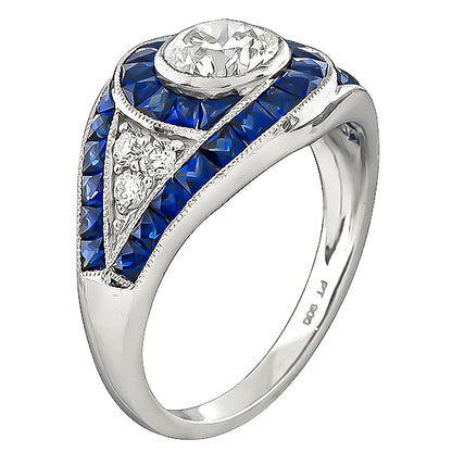 Estate GIA Certified 1.02ct Diamond Engagement Ring