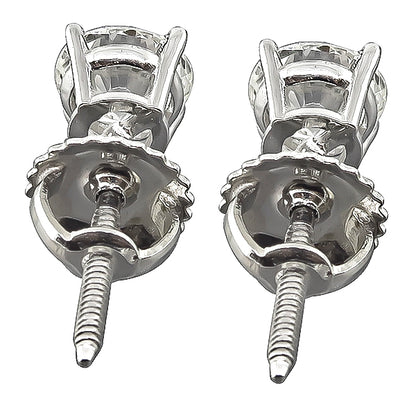 Estate GIA Certified 1.05cttw Diamond Stud Earrings