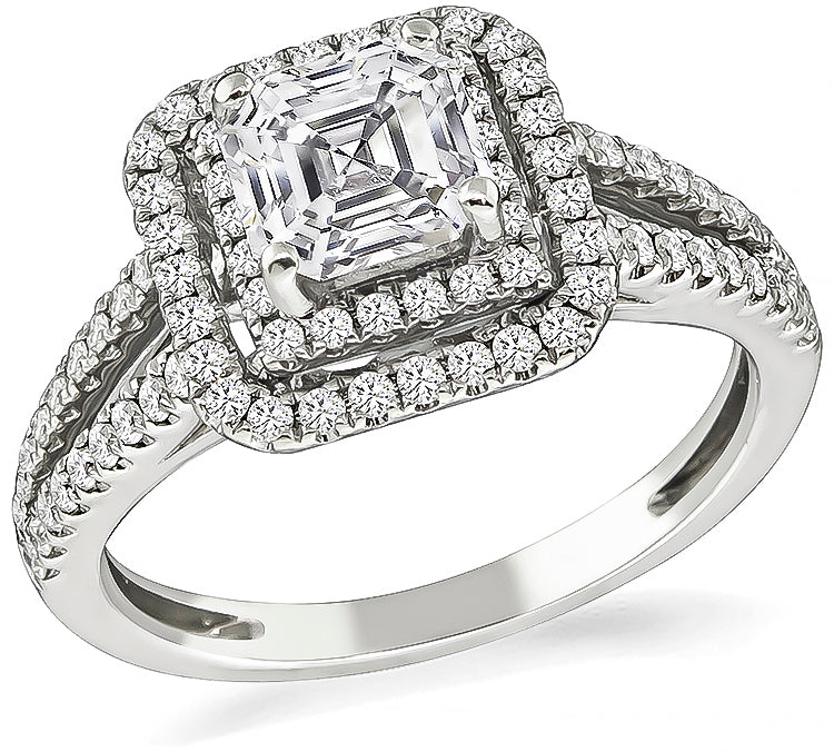 Estate GIA Certified 1.06ct Diamond Engagement Ring