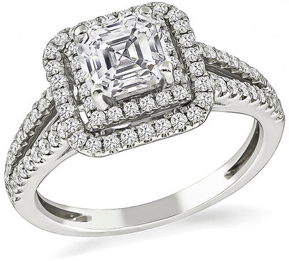 Estate GIA Certified 1.06ct Diamond Engagement Ring