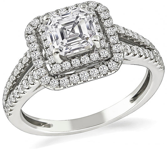 Estate GIA Certified 1.06ct Diamond Engagement Ring