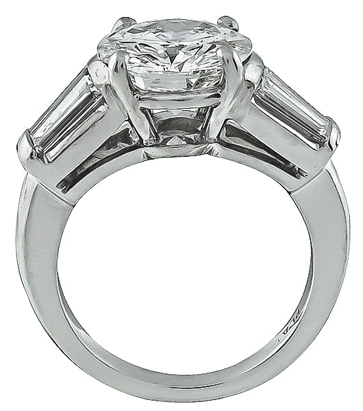 Estate GIA Certified 2.36ct Diamond Engagement Ring