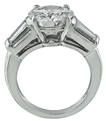 Estate GIA Certified 2.36ct Diamond Engagement Ring
