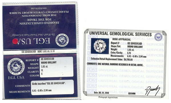 Estate Tacori 1.01ct Round Cut Diamond Platinum Engagement Ring