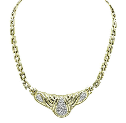 Estate 2.00ct Diamond 14k Yellow Gold Necklace