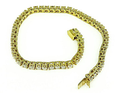 Estate 5ct Diamond Tennis Bracelet in 14K
