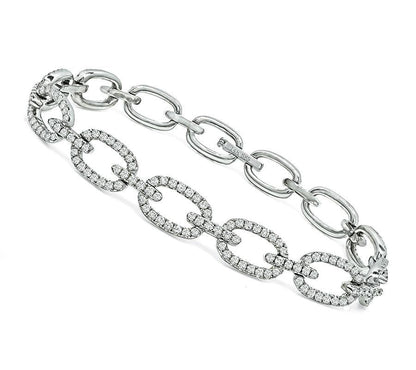 Estate 5.00ct Diamond Gold Bracelet