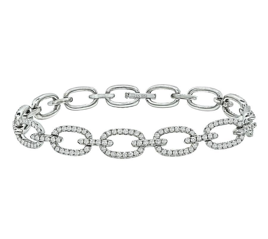 Estate 5.00ct Diamond Gold Bracelet