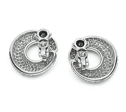 Estate 5.68ct Platinum Diamond Earrings