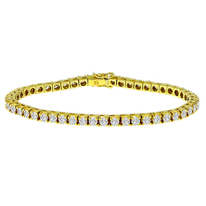 Estate Diamond Tennis Bracelet Israel Rose