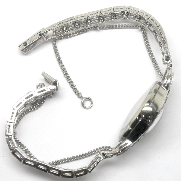 Estate Elgin Platinum Gold Diamond Watch