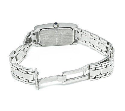 Estate Geneve diamond watch in 14K white gold made in Italy 0.90ct