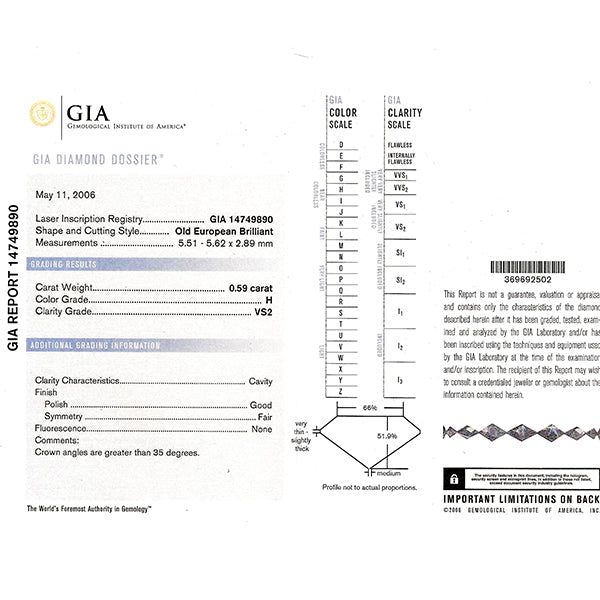GIA 0.59ct Diamond Ruby  Engagement Ring