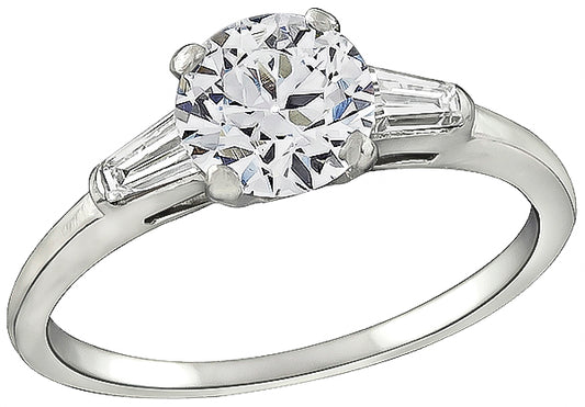 GIA 0.86ct Diamond Raymond Yard Engagement Ring