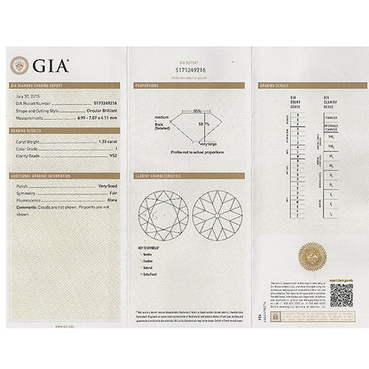 GIA 1.33ct Diamond Onyx Engagement Ring